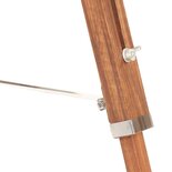 Vloerlamp Driepoot 141 Cm Massief Teakhout Honingbruin En Zwart