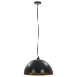 Plafondlampen 2 St Halfrond E27 40 Cm Zwart En Goudkleurig