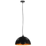 Plafondlampen 2 St Halfrond E27 40 Cm Zwart En Goudkleurig