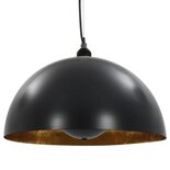 Plafondlampen 2 St Halfrond E27 40 Cm Zwart En Goudkleurig