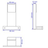 Spiegellamp 2 W Warm Wit 2 St