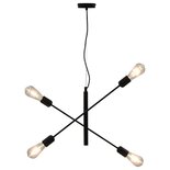 Plafondlamp Met Filament Peren 2 W E27 Zwart