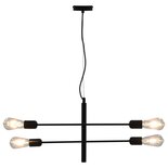 Plafondlamp Met Filament Peren 2 W E27 Zwart