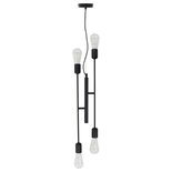 Plafondlamp Met Filament Peren 2 W E27 Zwart