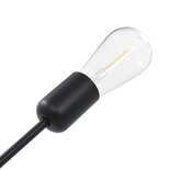 Plafondlamp Met Filament Peren 2 W E27 Zwart