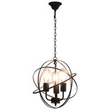 Hanglamp Rond 3Xe27 Zwart