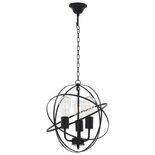 Hanglamp Rond 3Xe27 Zwart