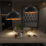 Plafondlampen 2 St Halfrond E27 50 Cm Zwart En Goudkleurig