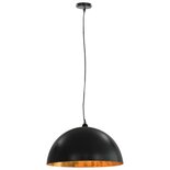 Plafondlampen 2 St Halfrond E27 50 Cm Zwart En Goudkleurig