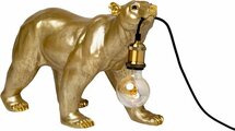 Ijsbeer lamp goud