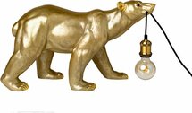 Ijsbeer lamp goud