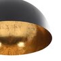 Plafondlampen 2 St Halfrond E27 Zwart En Goudkleurig