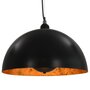 Plafondlampen 2 St Halfrond E27 40 Cm Zwart En Goudkleurig