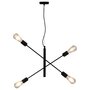 Plafondlamp Met Filament Peren 2 W E27 Zwart