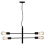 Plafondlamp Met Filament Peren 2 W E27 Zwart