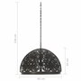 Plafondlamp Industrieel Kettingwiel-Ontwerp E27 65 Cm