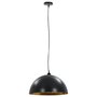 Plafondlampen 2 St Halfrond E27 50 Cm Zwart En Goudkleurig